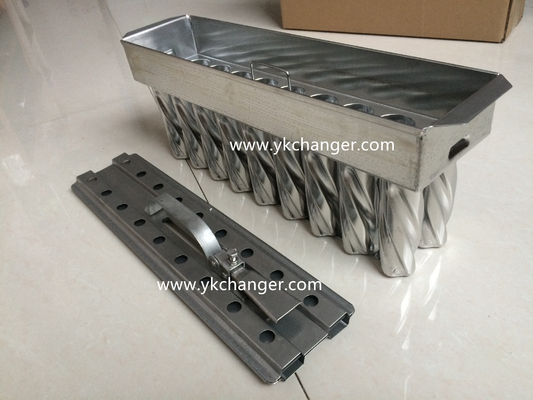 شراء مثقاب قالب آيس كريم من الفولاذ المقاوم للصدأ على شكل حلزوني، قالب آيس كريم مجمد online manufacture