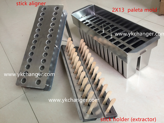 شراء المكسيكية Paletas الآيس كريم أشكال القوالب 2x13 26جوفات نوع 123ml مع مخرج online manufacture