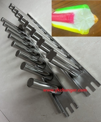 شراء A + B قوالب الآيس كريم الفولاذ المقاوم للصدأ AB قوالب آيس كريم العصا A و B قوالب آيس كريم 8جوف الاستخدام الصناعي online manufacture
